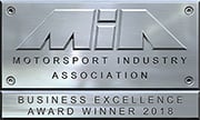 Motorsport Industry Association Business Excellence Award Winner 2018